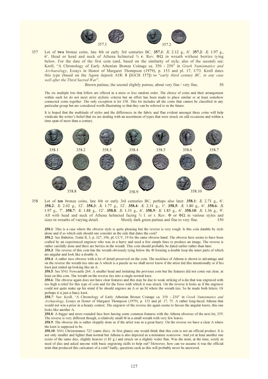 Numismatica Ars Classica Auction 55 (2010) page 128