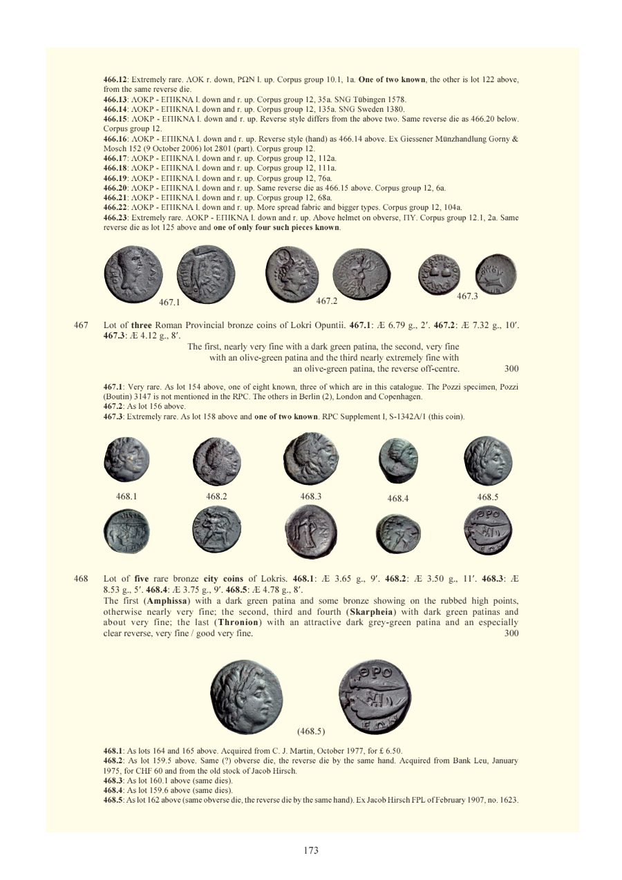 Numismatica Ars Classica Auction 55 (2010) page 174
