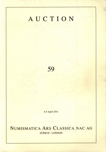 Numismatica Ars Classica Auction 59 (2011) cover