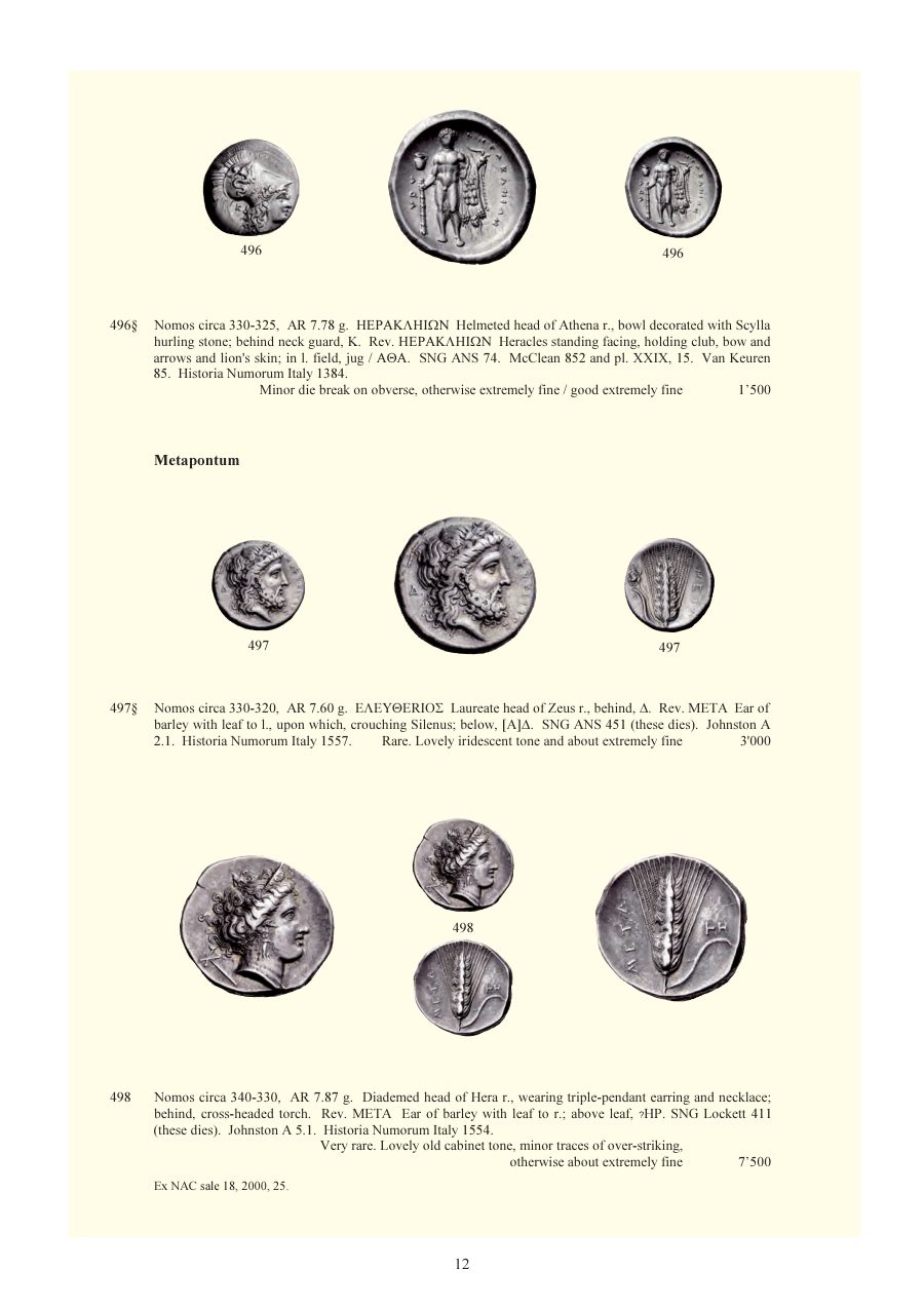 Numismatica Ars Classica Auction 59 (2011) page 13