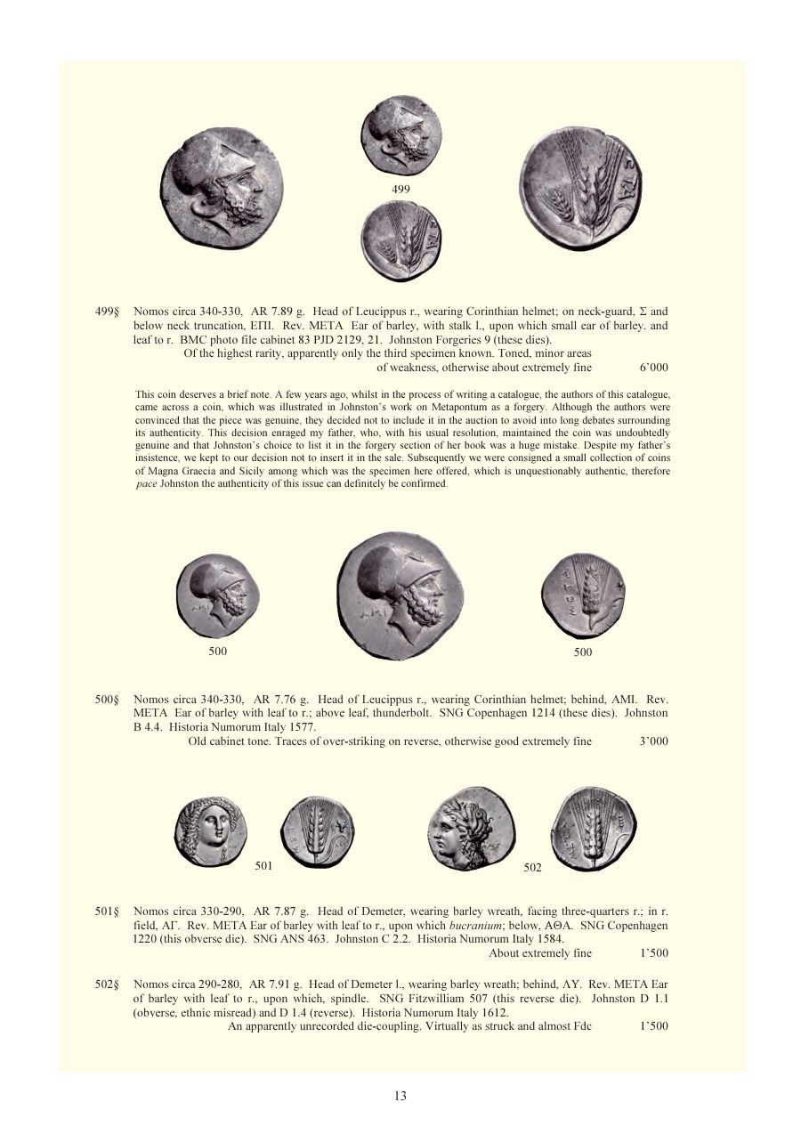 Numismatica Ars Classica Auction 59 (2011) page 14