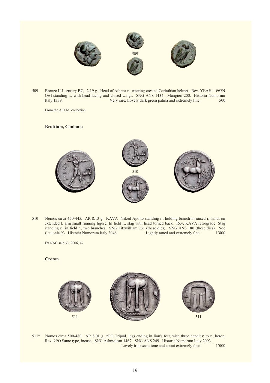 Numismatica Ars Classica Auction 59 (2011) page 17