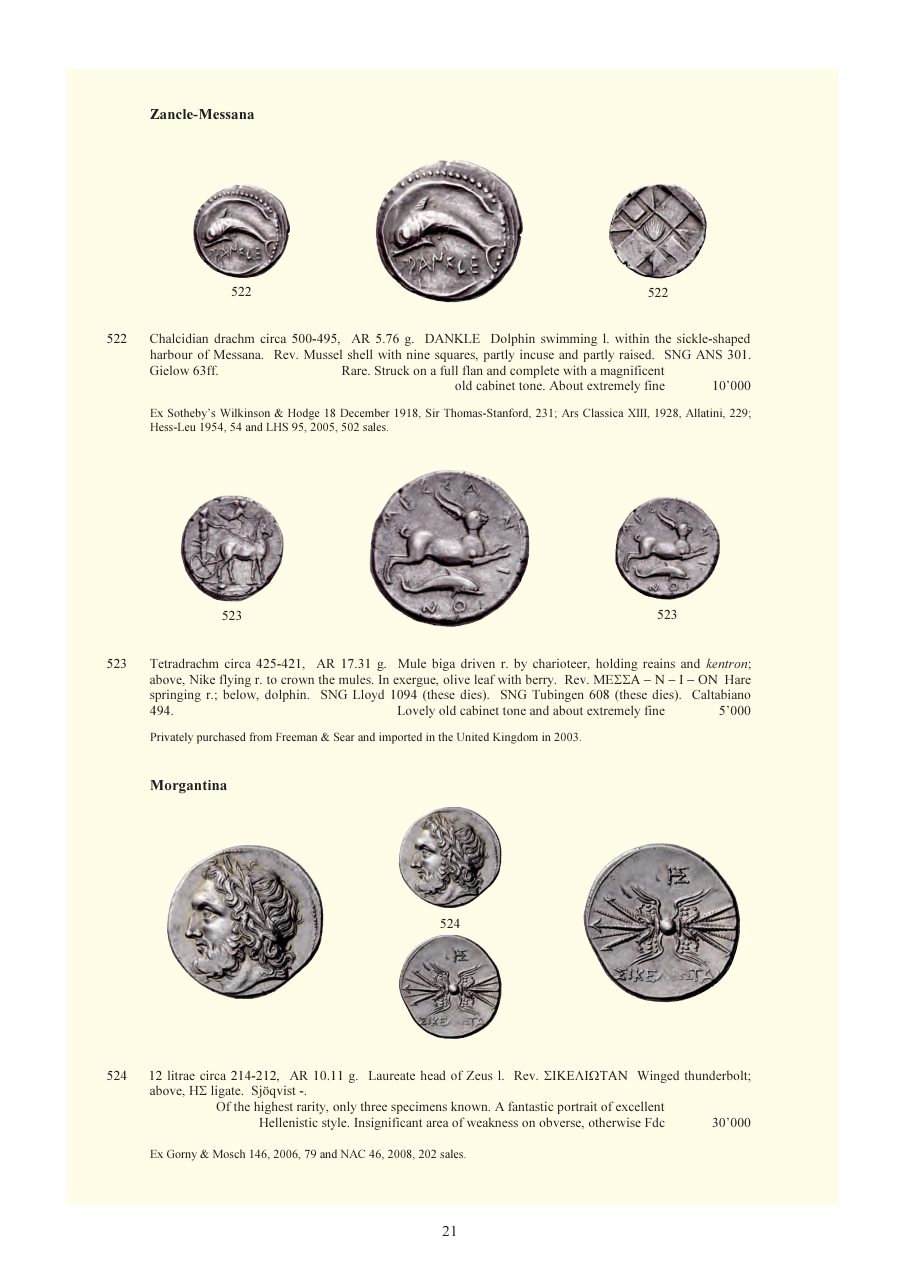 Numismatica Ars Classica Auction 59 (2011) page 22