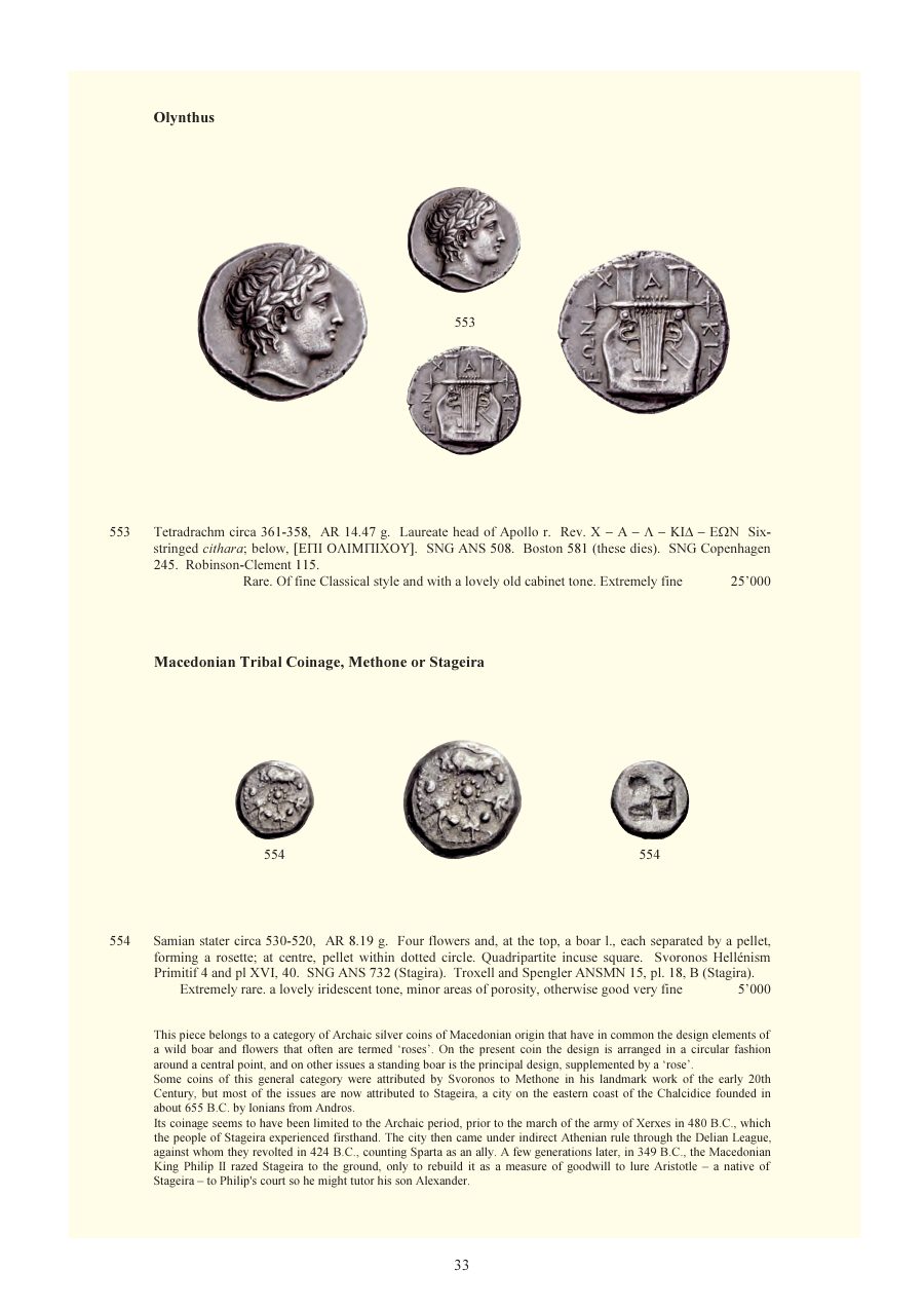 Numismatica Ars Classica Auction 59 (2011) page 34
