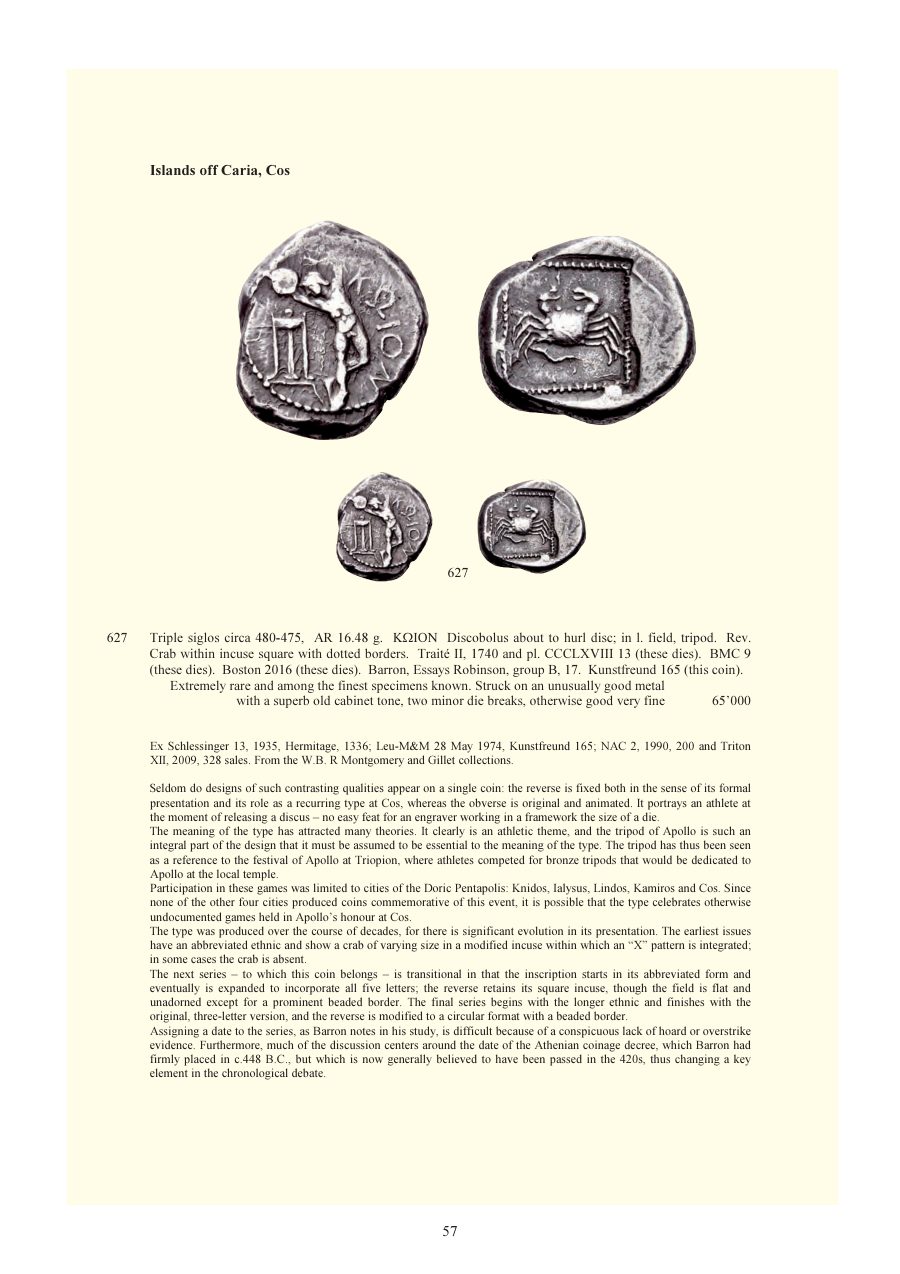 Numismatica Ars Classica Auction 59 (2011) page 58