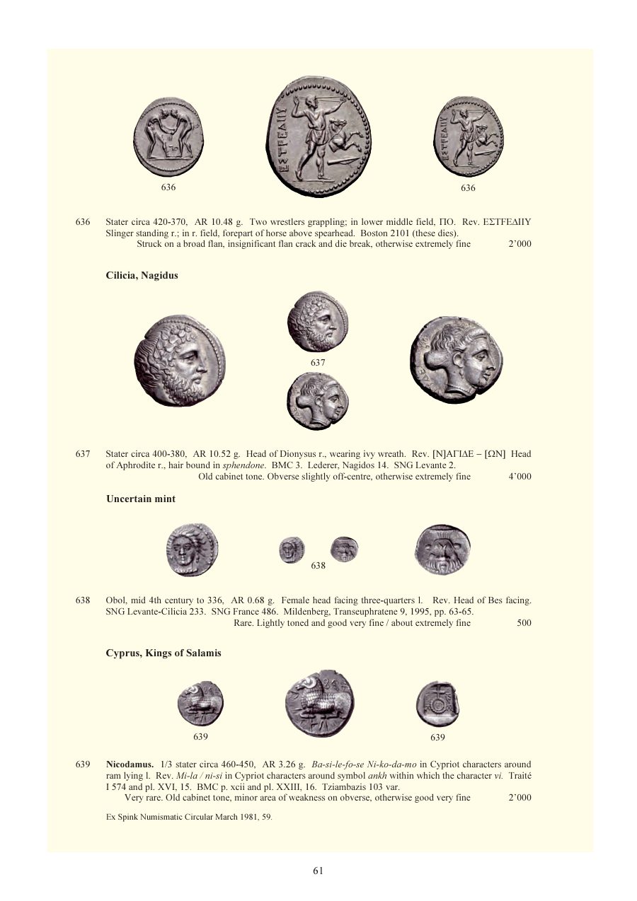 Numismatica Ars Classica Auction 59 (2011) page 62