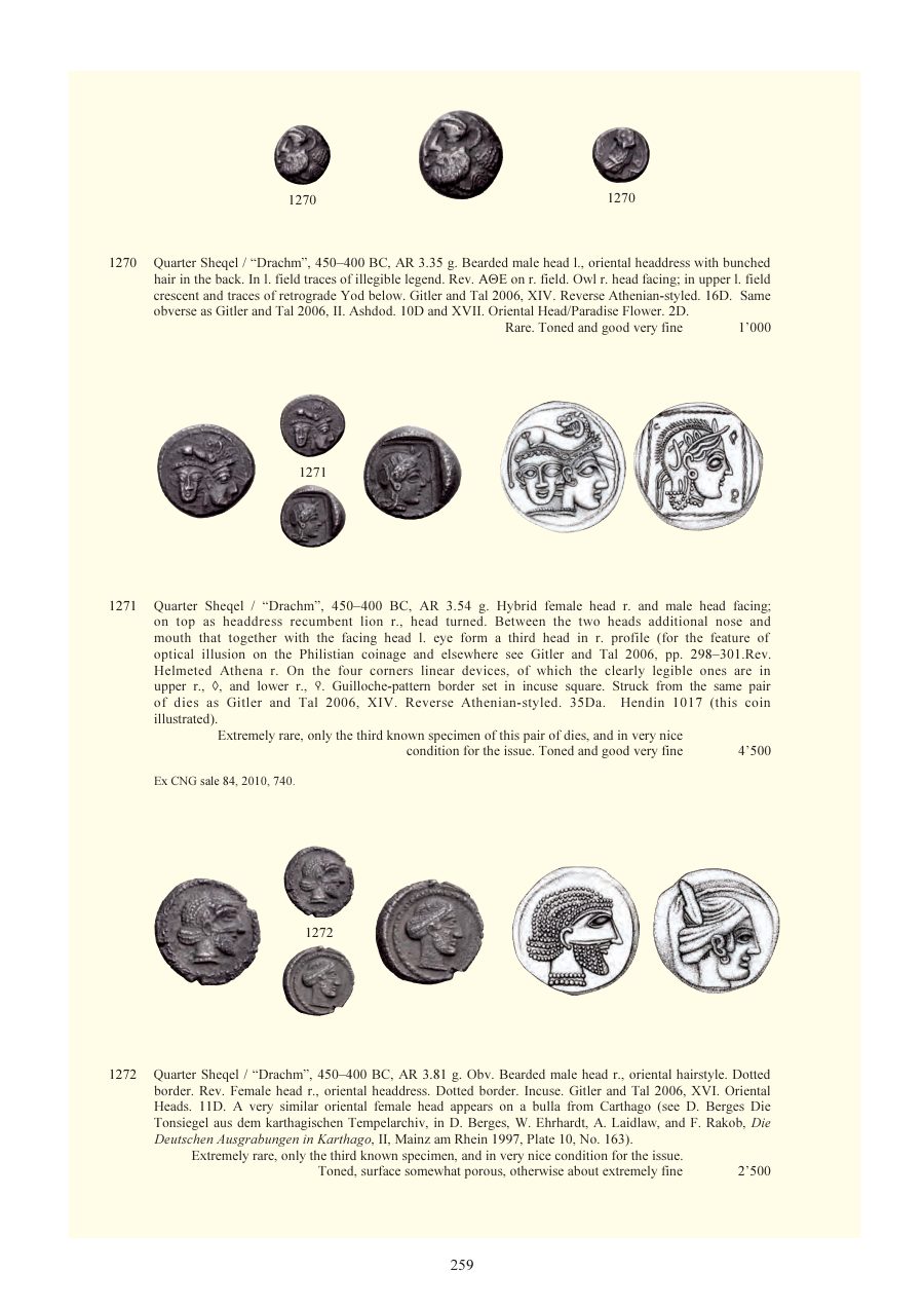 Numismatica Ars Classica Auction 59 (2011) page 260