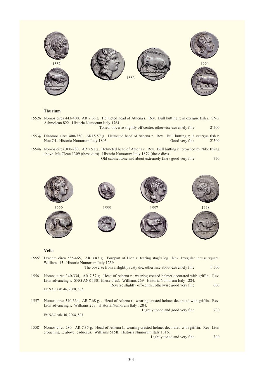Numismatica Ars Classica Auction 59 (2011) page 302