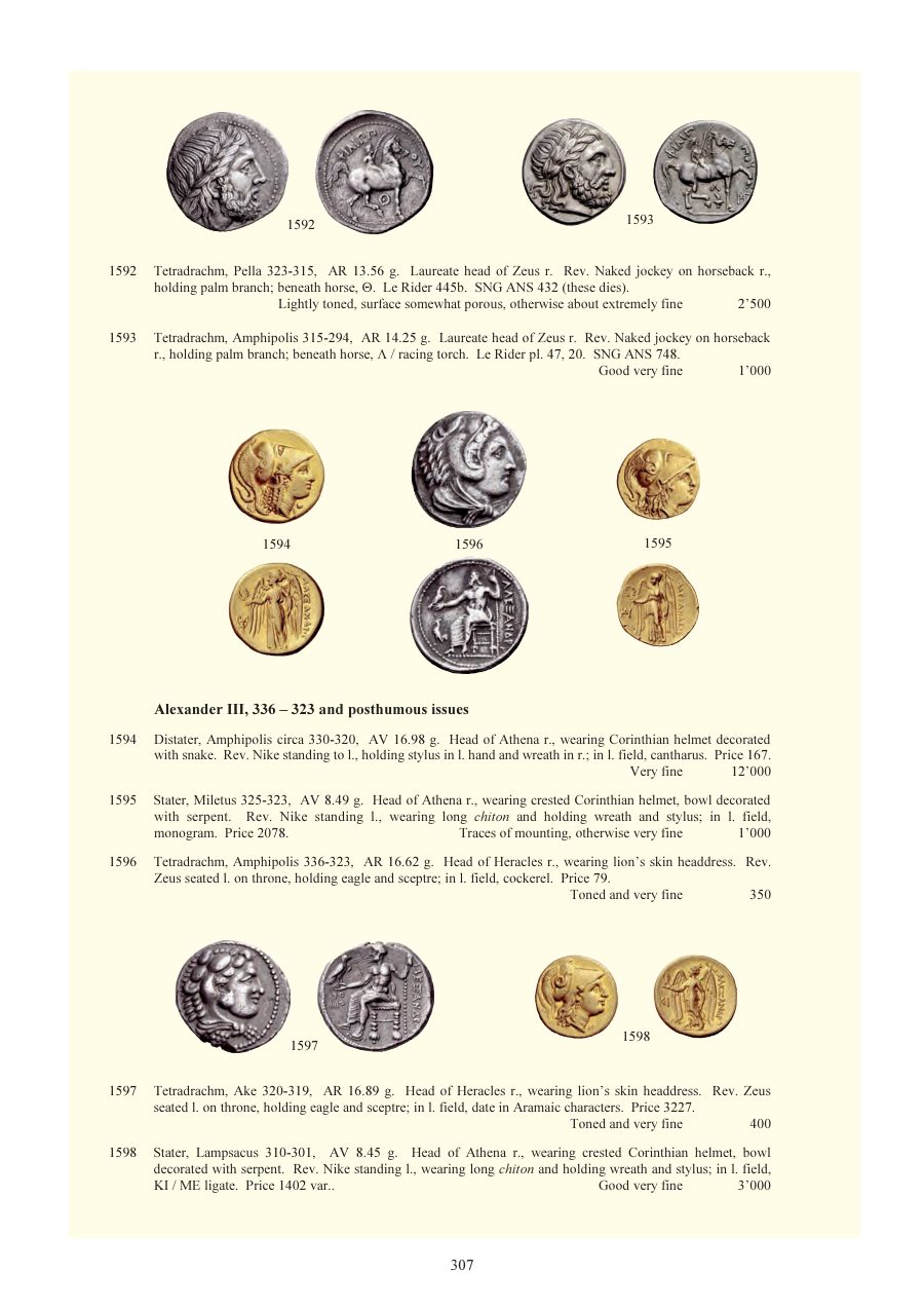 Numismatica Ars Classica Auction 59 (2011) page 308