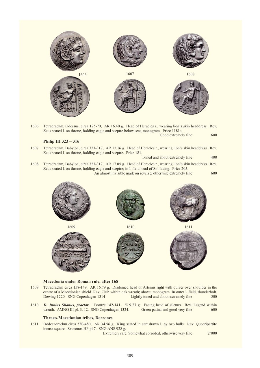 Numismatica Ars Classica Auction 59 (2011) page 310