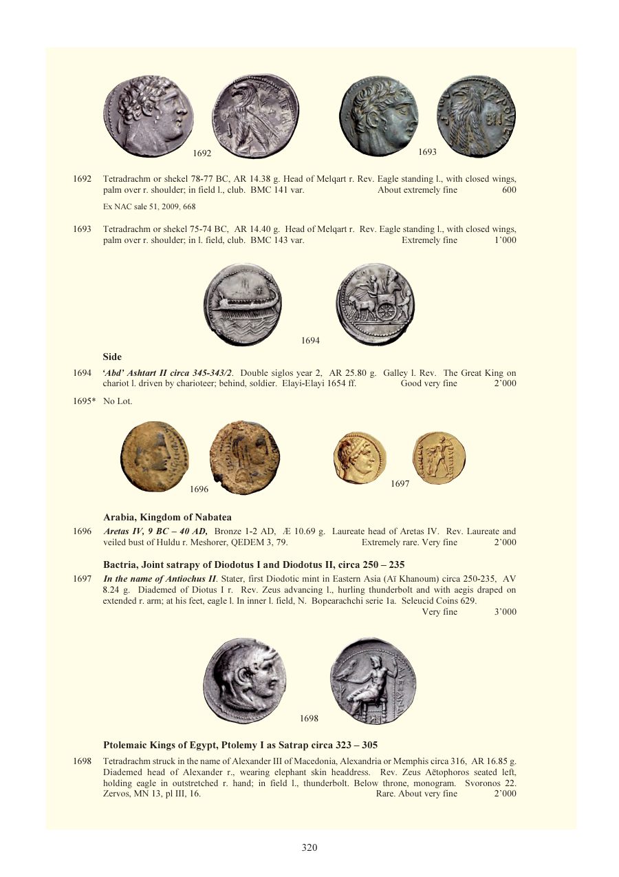 Numismatica Ars Classica Auction 59 (2011) page 321
