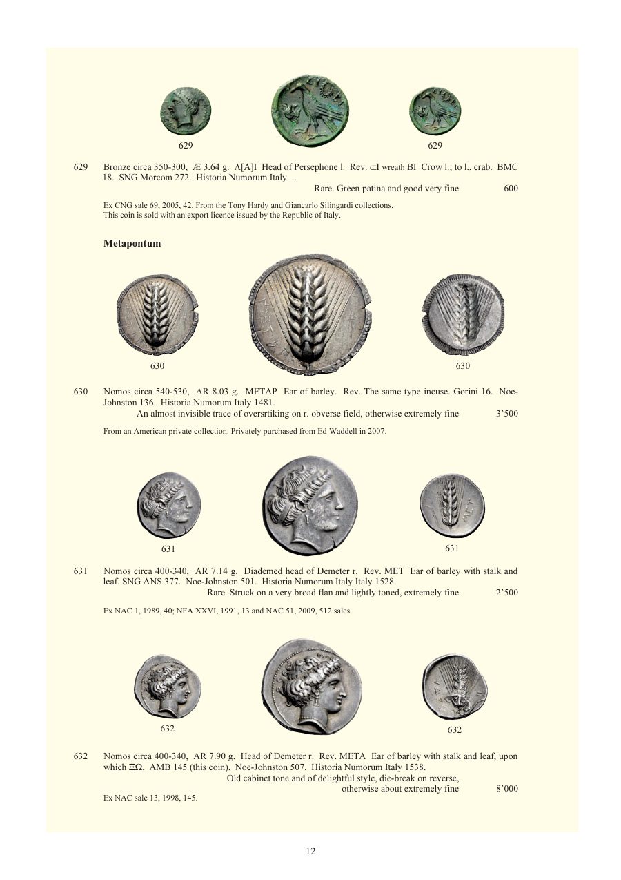 Numismatica Ars Classica Auction 64 (2012) page 13