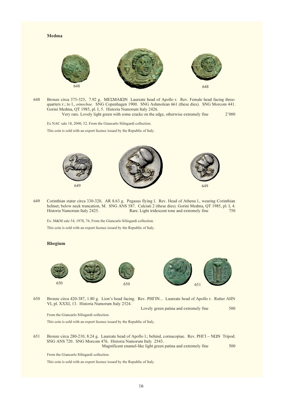 Numismatica Ars Classica Auction 64 (2012) page 17
