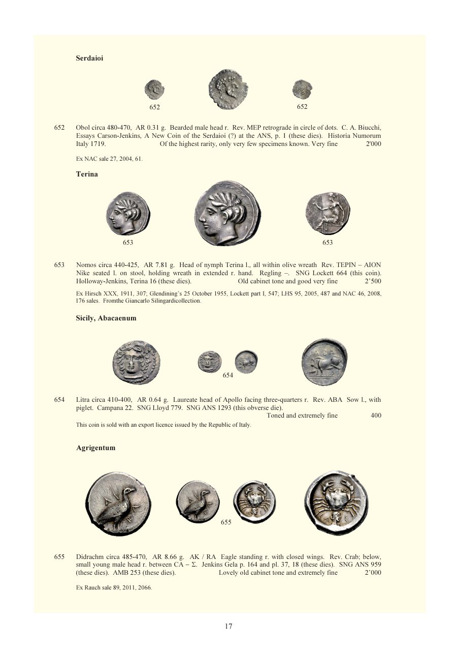 Numismatica Ars Classica Auction 64 (2012) page 18