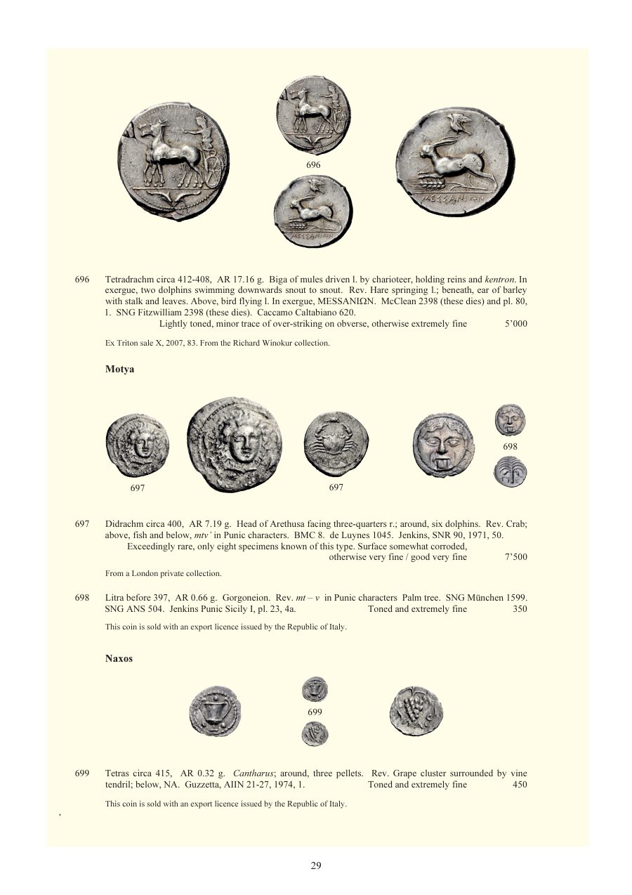 Numismatica Ars Classica Auction 64 (2012) page 30