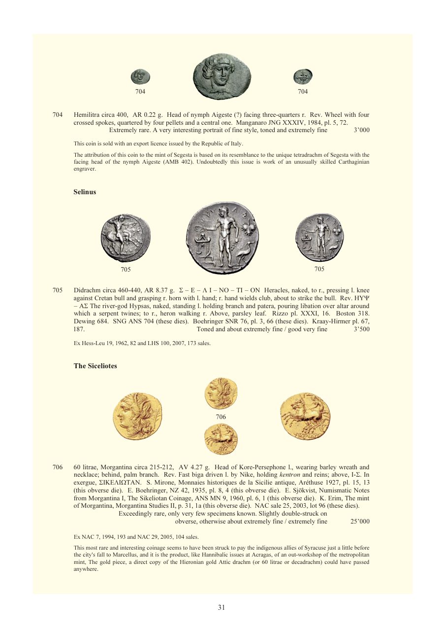 Numismatica Ars Classica Auction 64 (2012) page 32