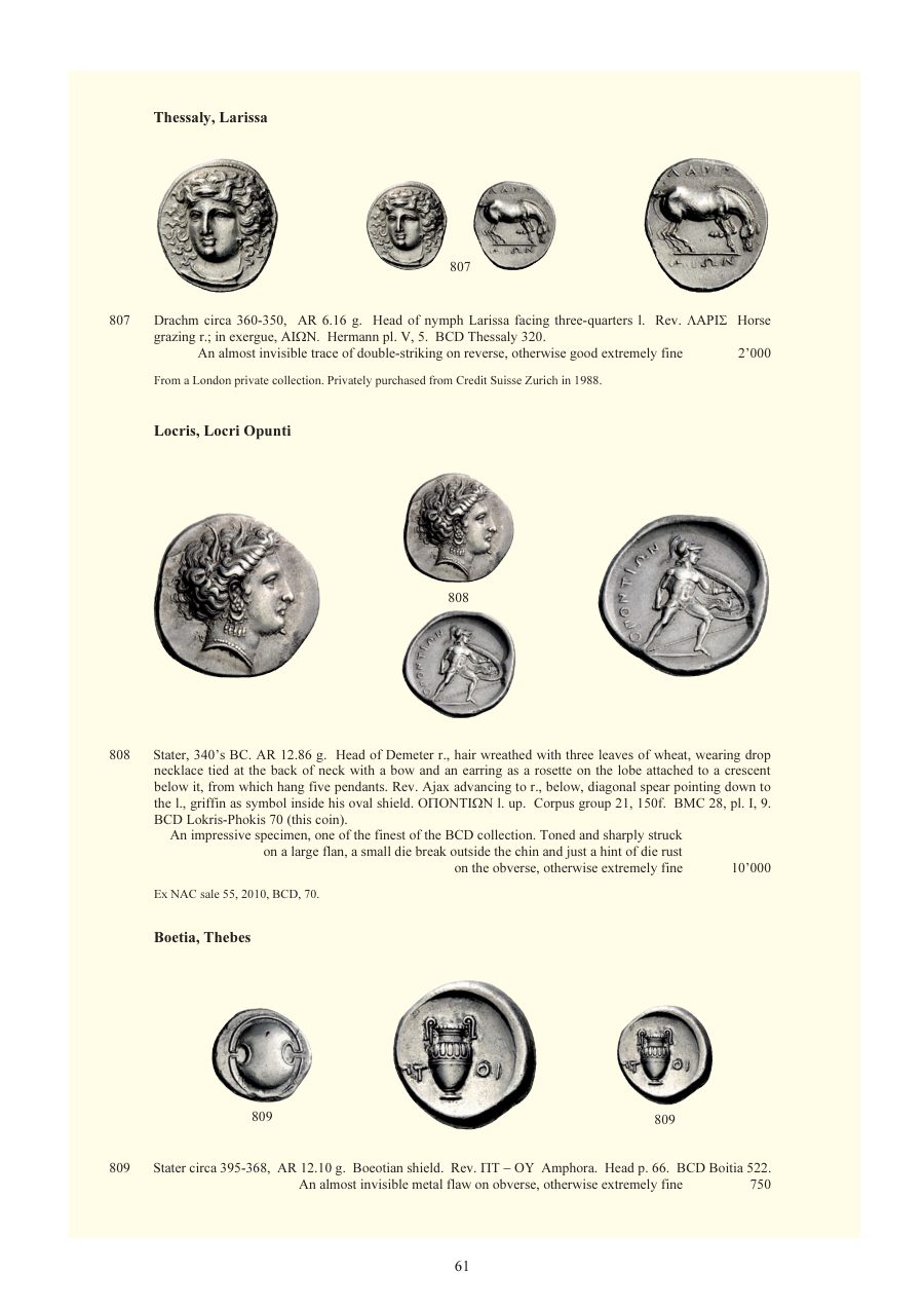 Numismatica Ars Classica Auction 64 (2012) page 62