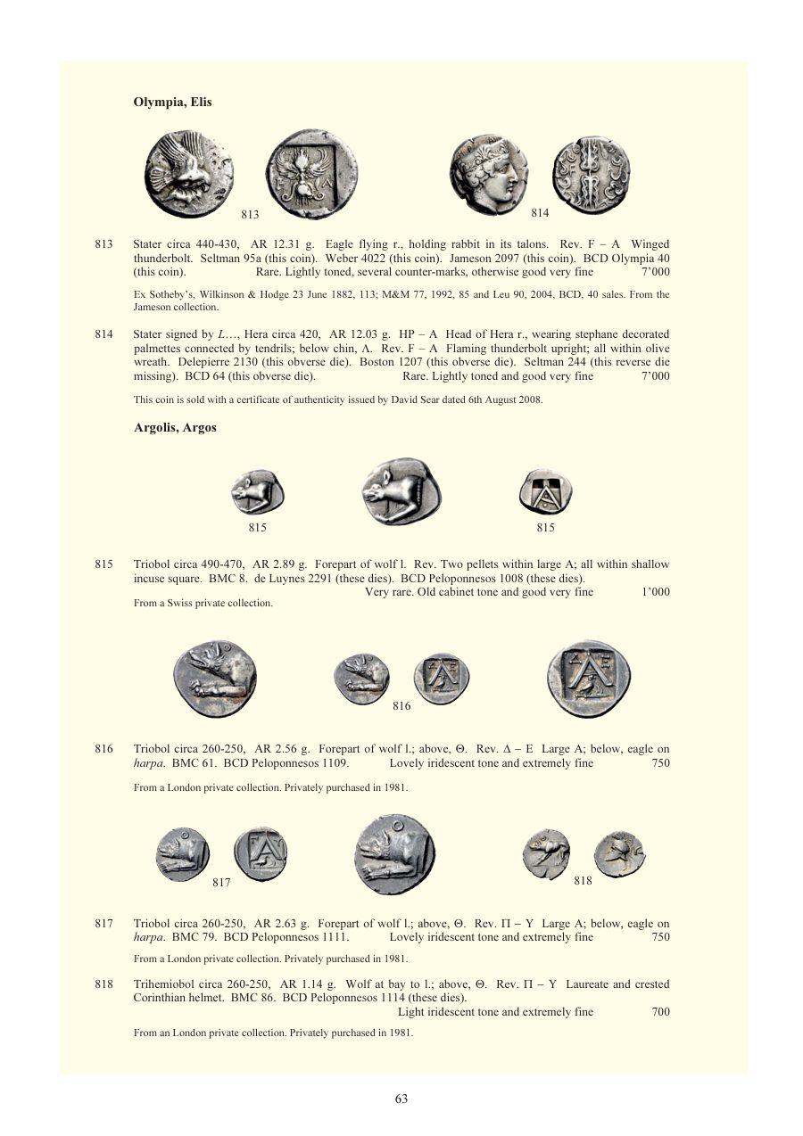 Numismatica Ars Classica Auction 64 (2012) page 64