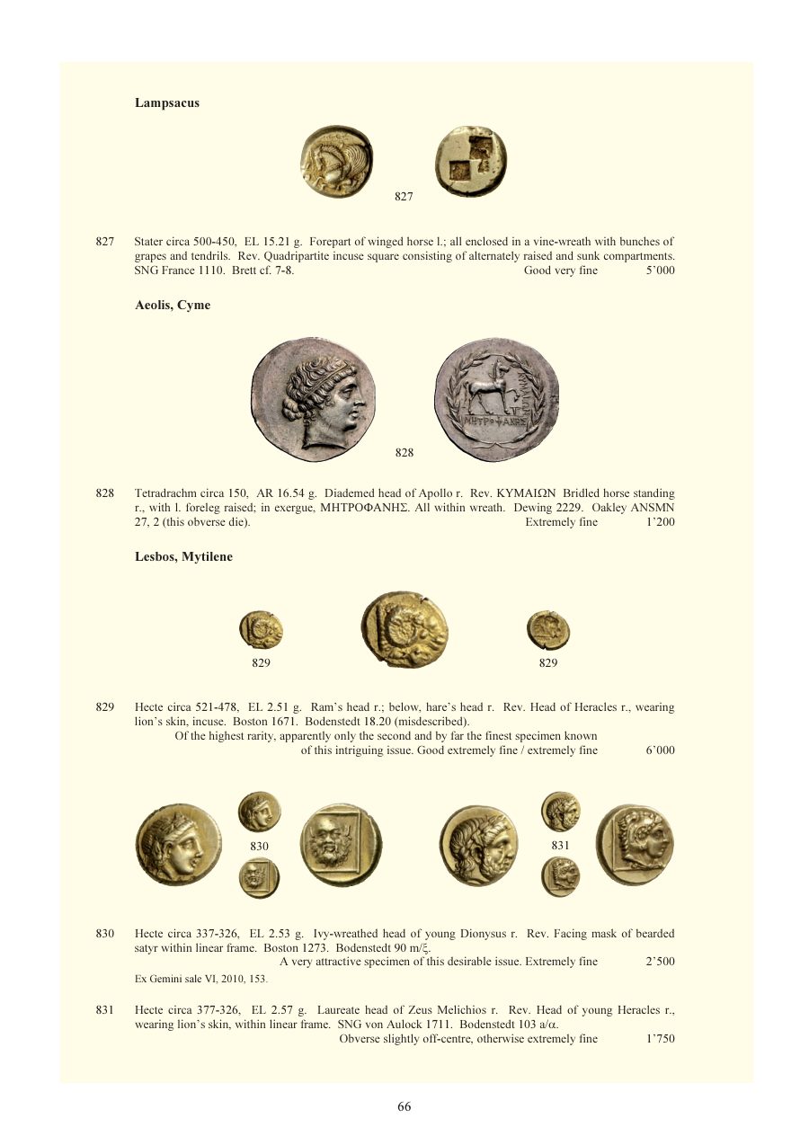 Numismatica Ars Classica Auction 64 (2012) page 67