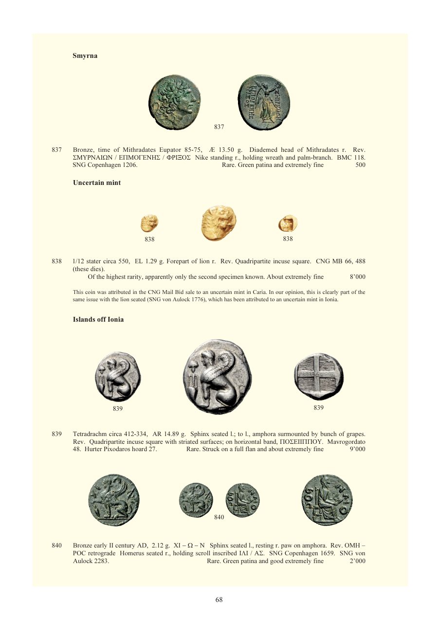 Numismatica Ars Classica Auction 64 (2012) page 69