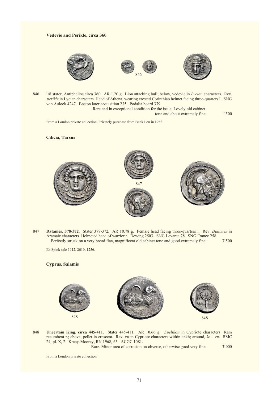 Numismatica Ars Classica Auction 64 (2012) page 72