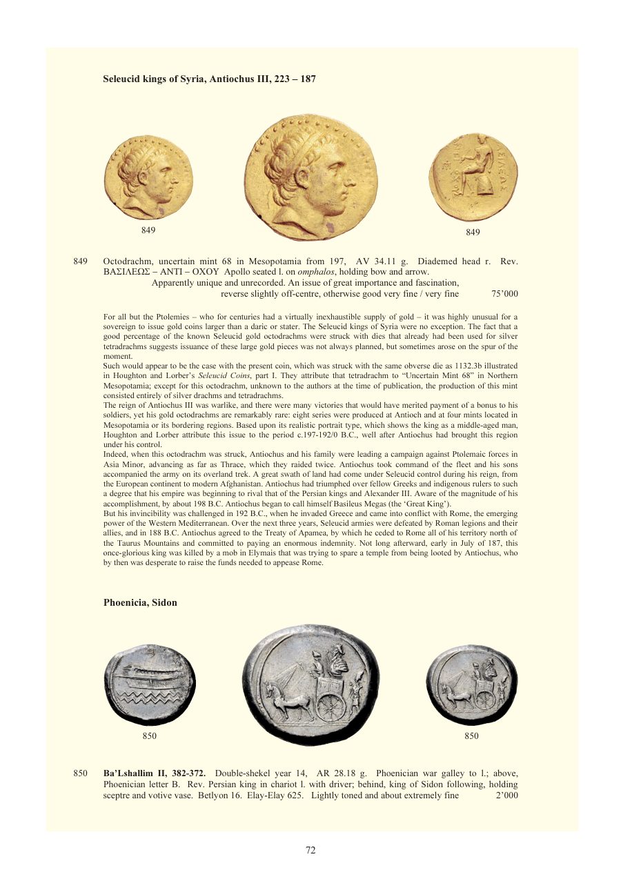 Numismatica Ars Classica Auction 64 (2012) page 73