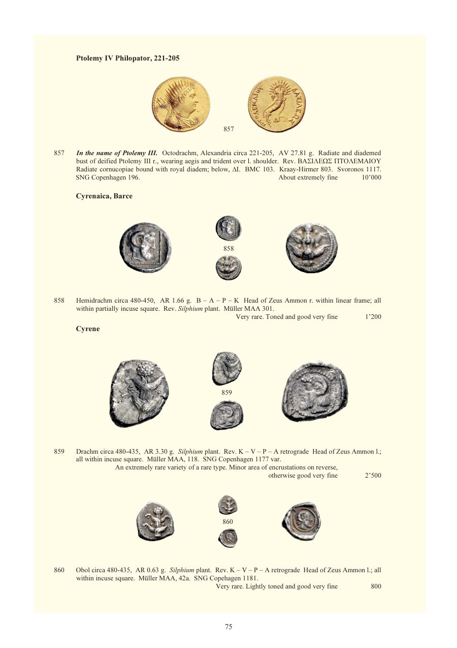 Numismatica Ars Classica Auction 64 (2012) page 76