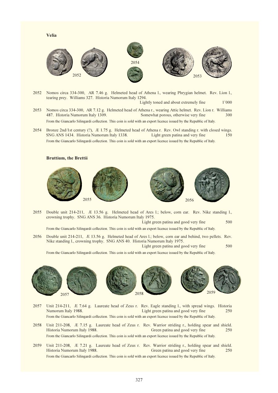 Numismatica Ars Classica Auction 64 (2012) page 328
