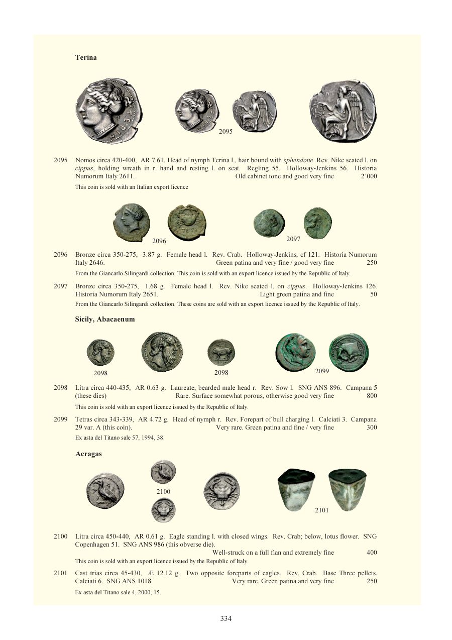 Numismatica Ars Classica Auction 64 (2012) page 335