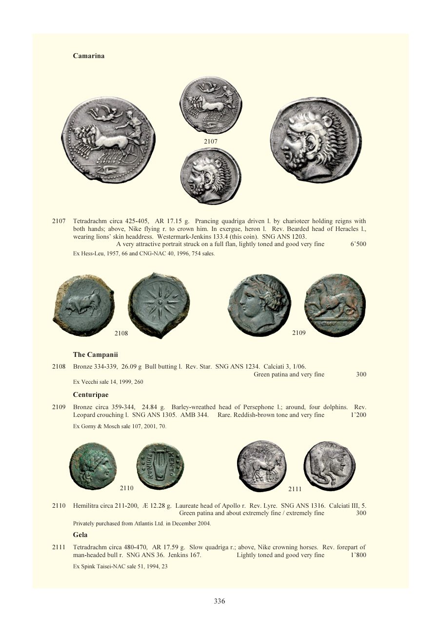 Numismatica Ars Classica Auction 64 (2012) page 337