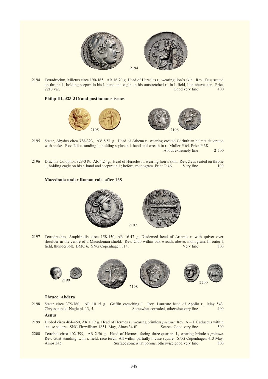Numismatica Ars Classica Auction 64 (2012) page 349