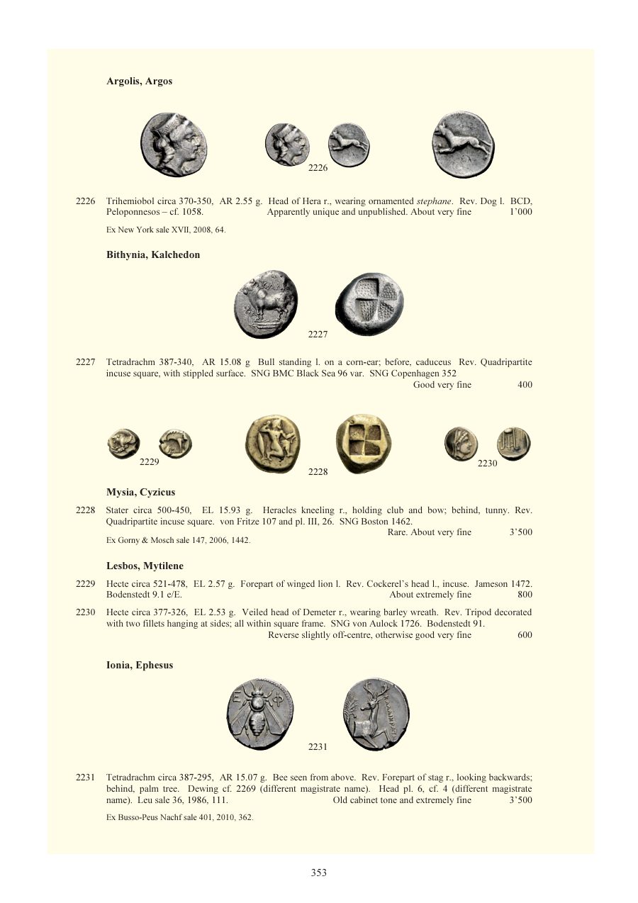 Numismatica Ars Classica Auction 64 (2012) page 354