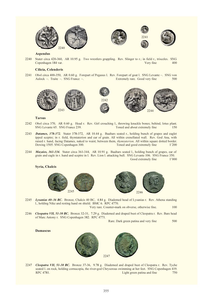 Numismatica Ars Classica Auction 64 (2012) page 356