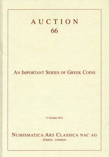 Numismatica Ars Classica Auction 66 (2012) cover