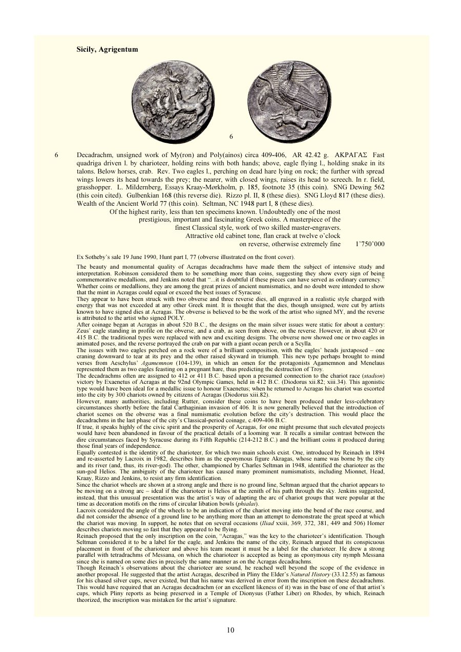 Numismatica Ars Classica Auction 66 (2012) page 10