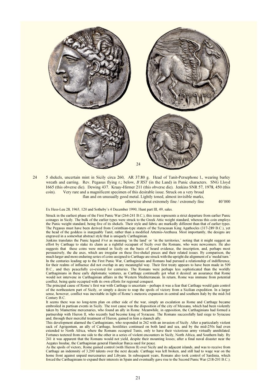 Numismatica Ars Classica Auction 66 (2012) page 21