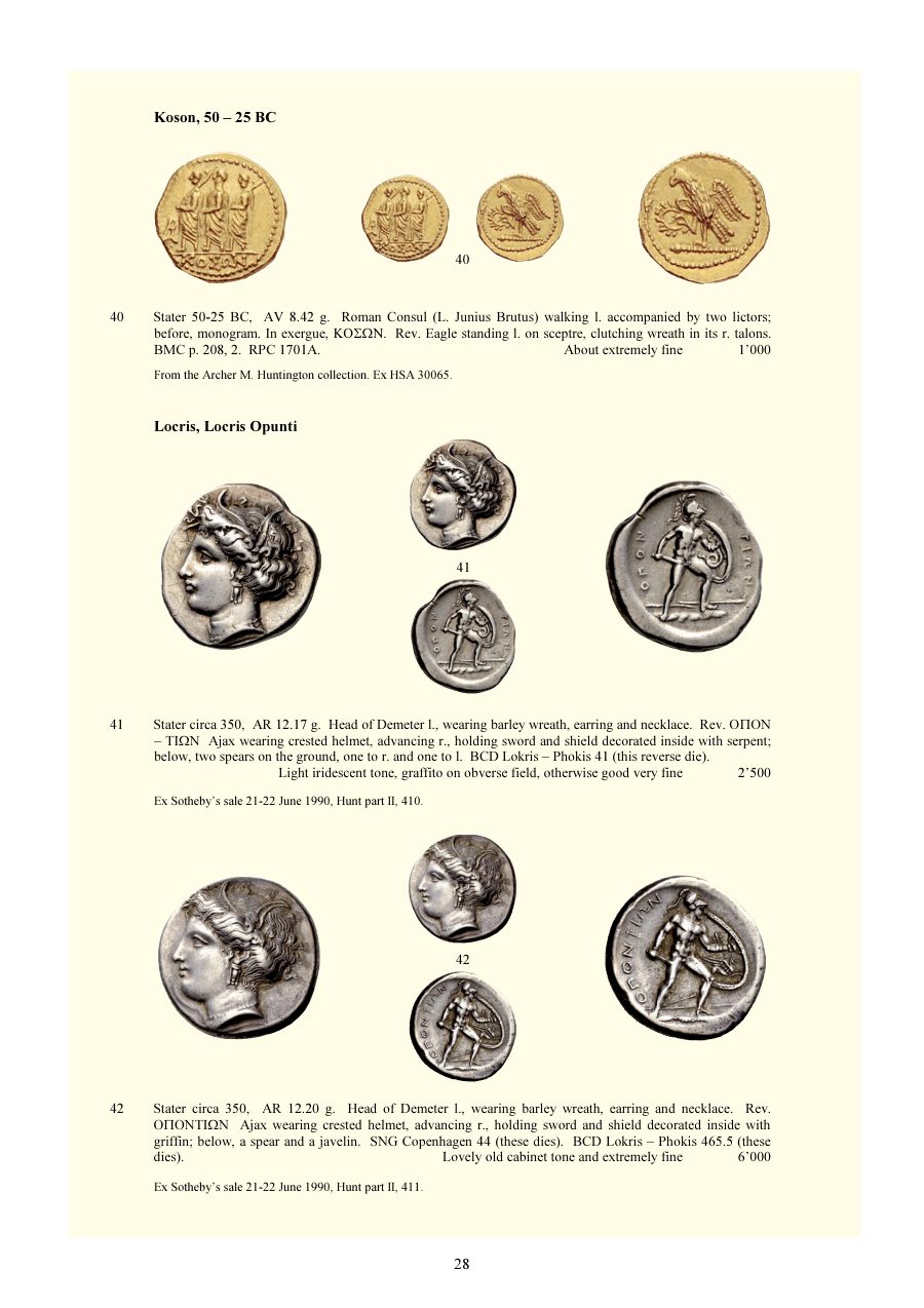 Numismatica Ars Classica Auction 66 (2012) page 28