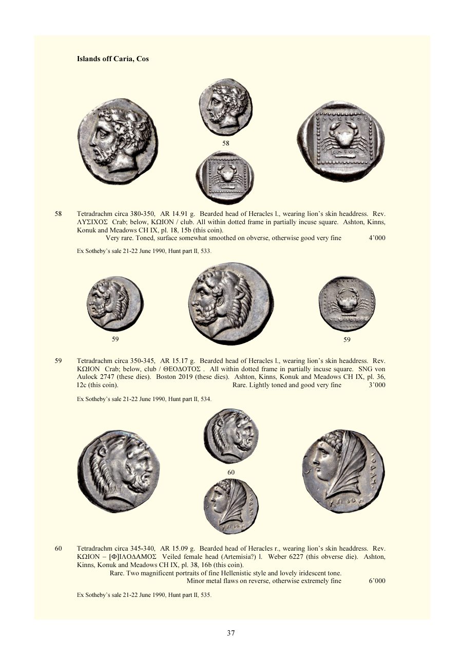 Numismatica Ars Classica Auction 66 (2012) page 37