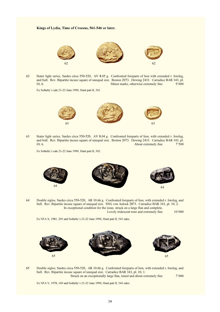 Numismatica Ars Classica Auction 66 (2012) page 39