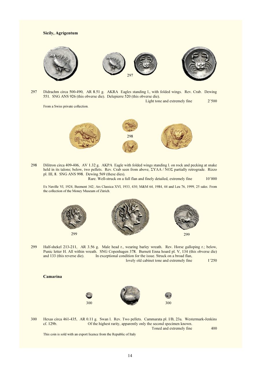 Numismatica Ars Classica Auction 72 (2013) page 15