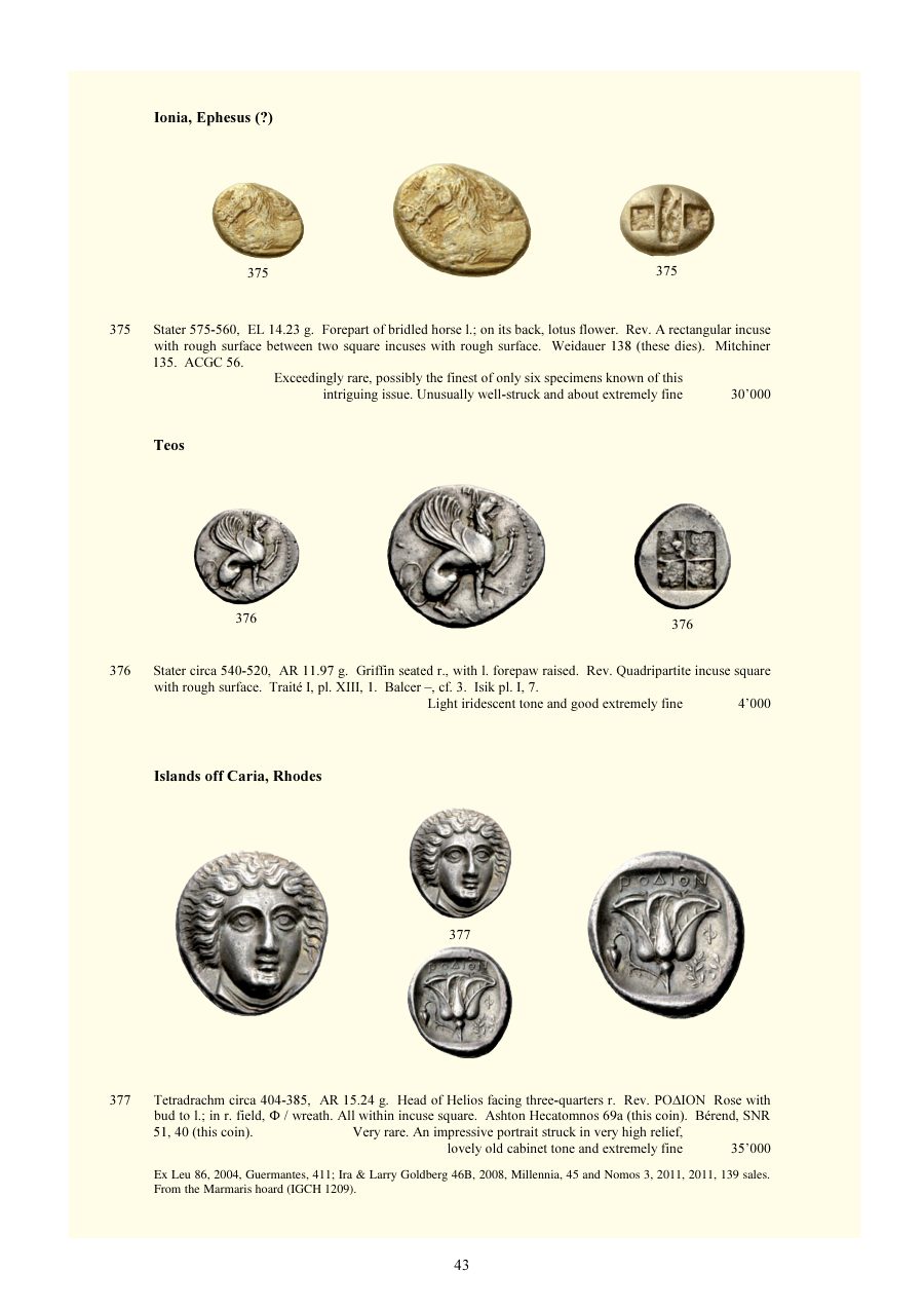 Numismatica Ars Classica Auction 72 (2013) page 44