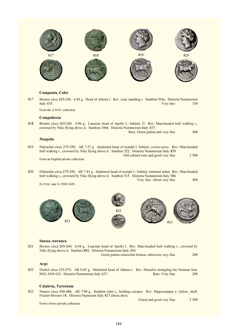 Numismatica Ars Classica Auction 72 (2013) page 185
