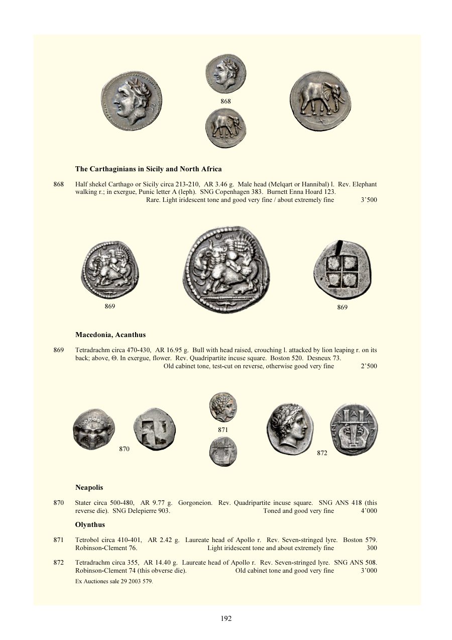 Numismatica Ars Classica Auction 72 (2013) page 193