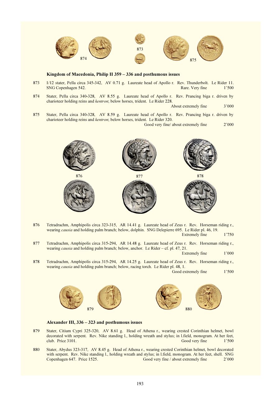 Numismatica Ars Classica Auction 72 (2013) page 194
