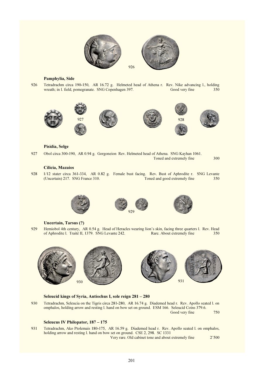 Numismatica Ars Classica Auction 72 (2013) page 202