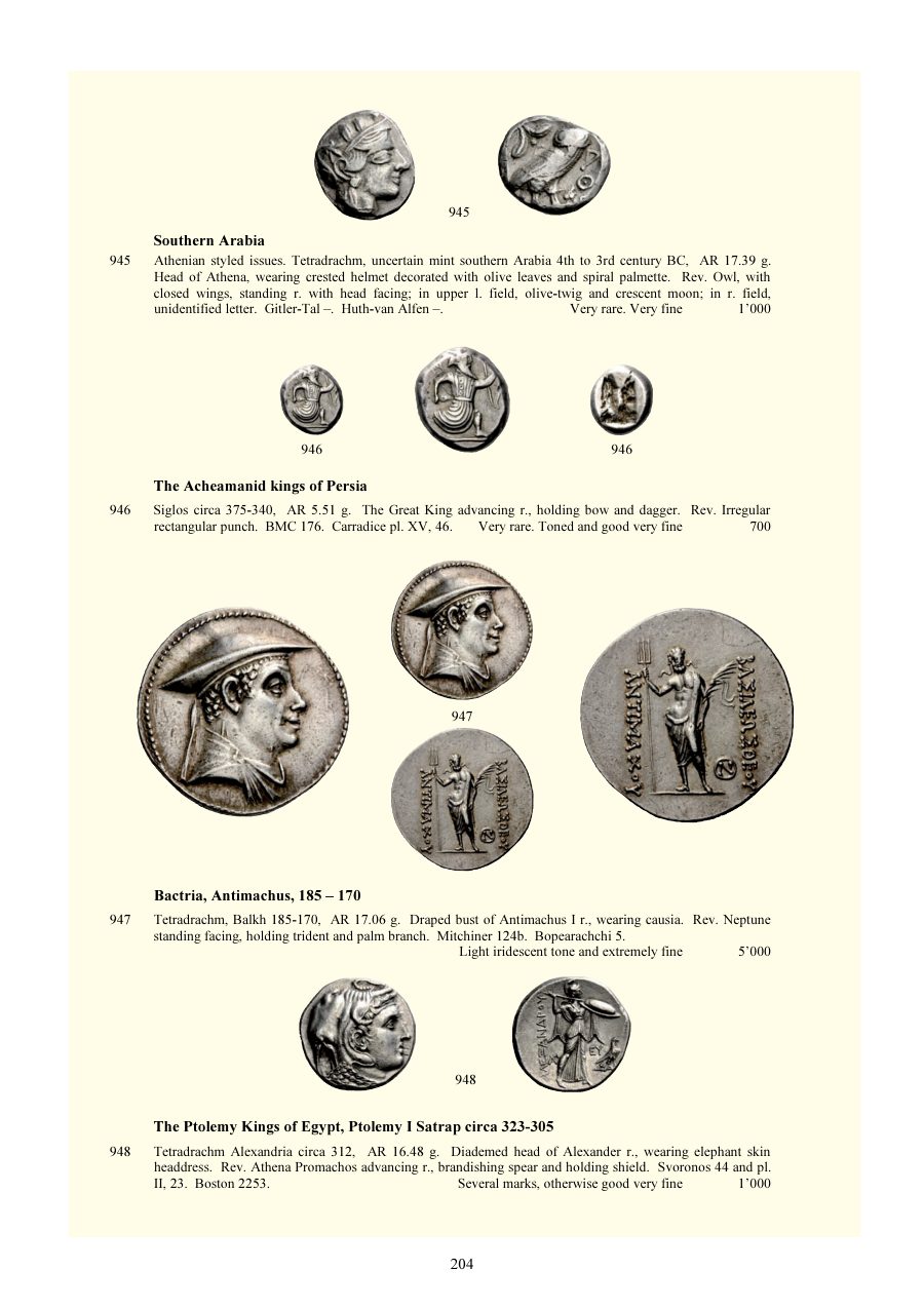 Numismatica Ars Classica Auction 72 (2013) page 205
