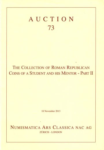 Numismatica Ars Classica Auction 73 (2013) cover