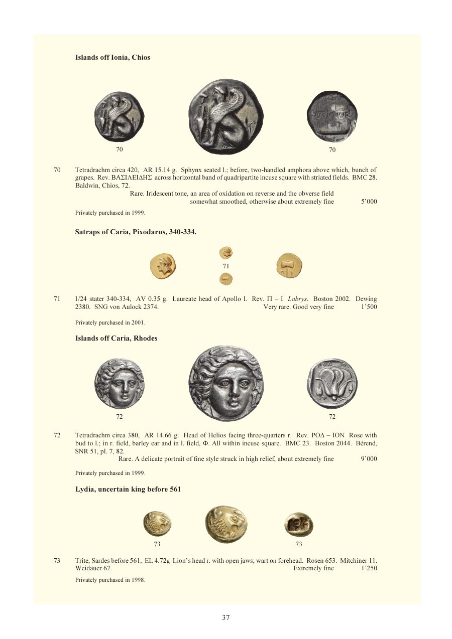Numismatica Ars Classica Auction 77 (2014) page 38