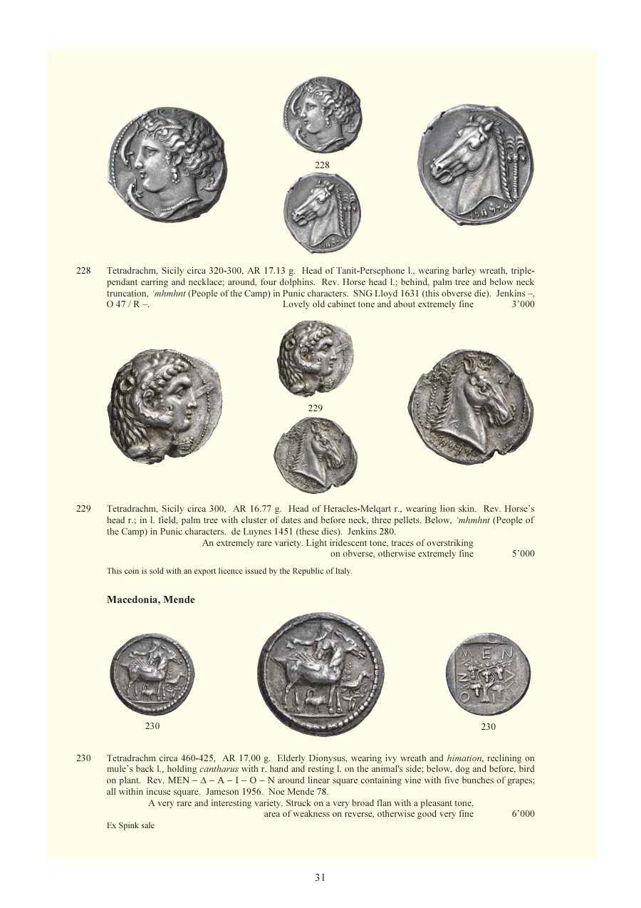 Numismatica Ars Classica Auction 78 (2014) page 32