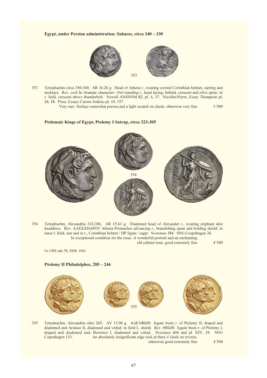 Numismatica Ars Classica Auction 78 (2014) page 68